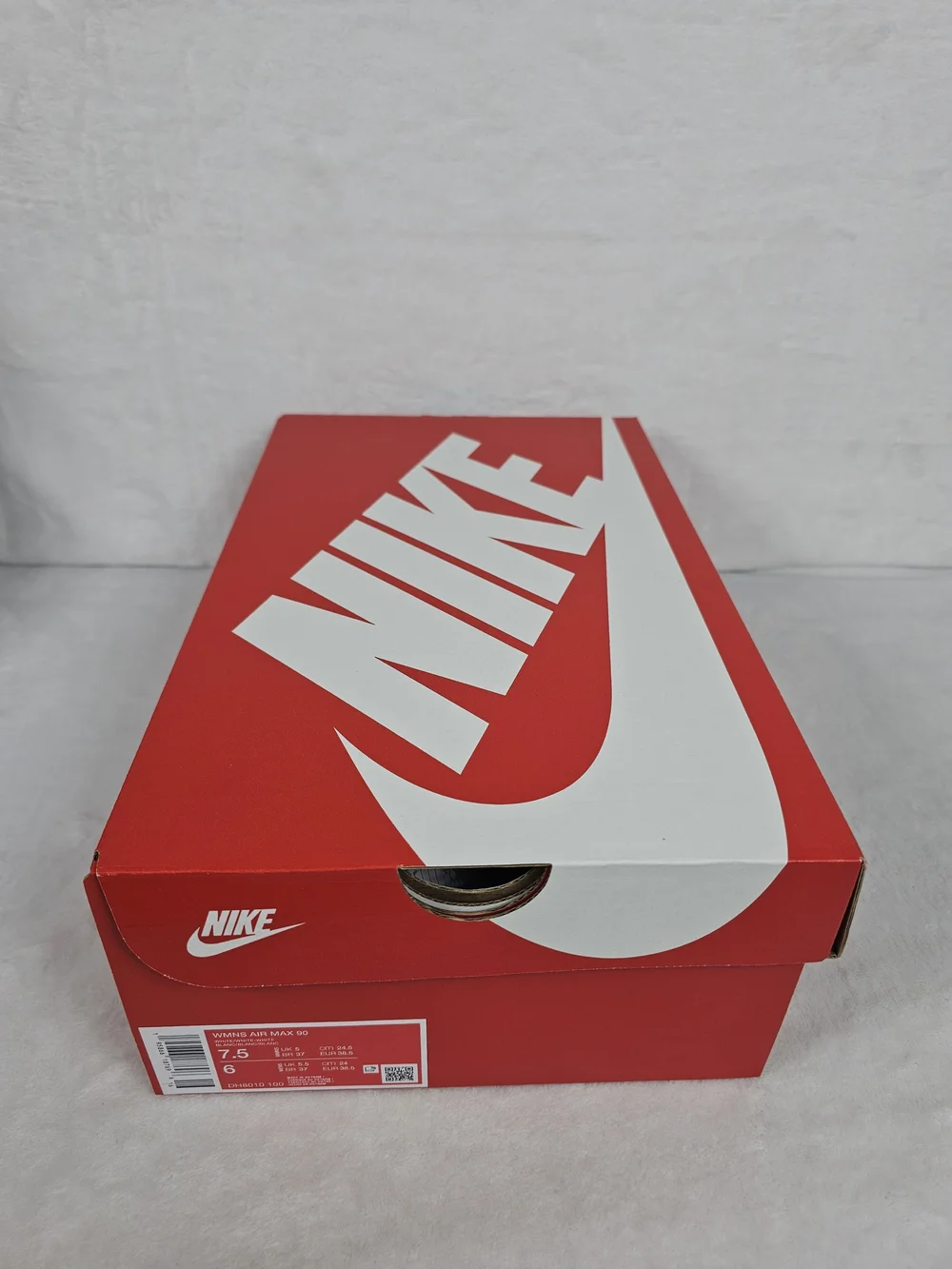 Nike Air Max 90 Triple White DH8010-100 Womens Running Shoes Sneakers Size 7.5